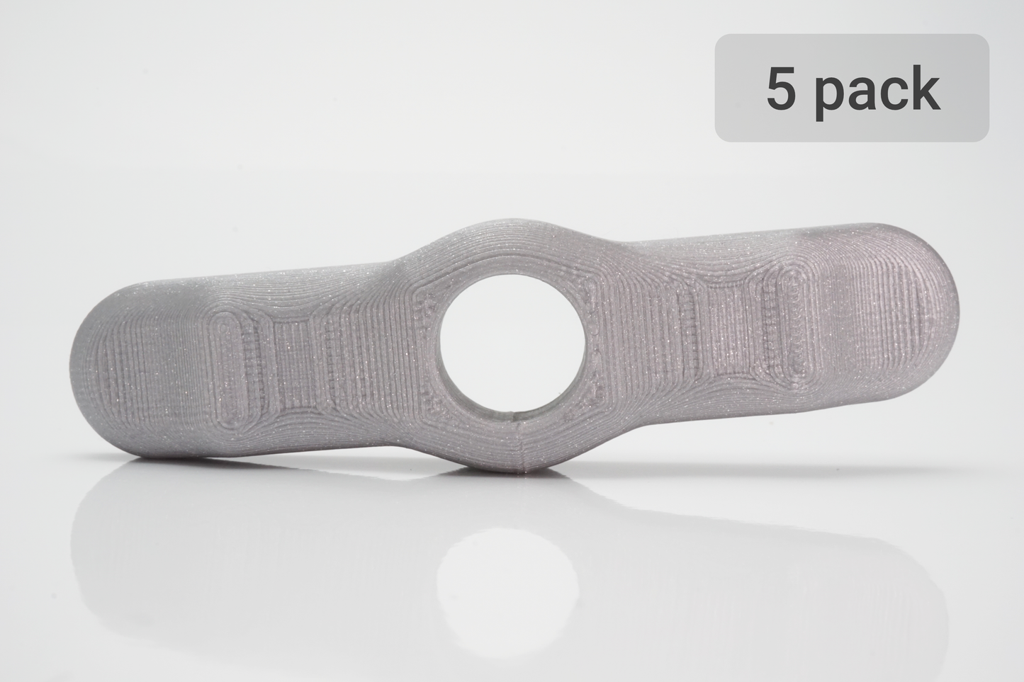 Multi pack | 5 SyringeGrips | Silver