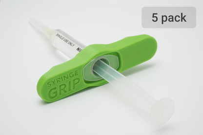 Multi pack | 5 SyringeGrips | Green