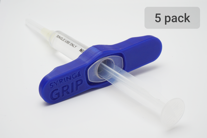 Multi pack | 5 SyringeGrips | Blue