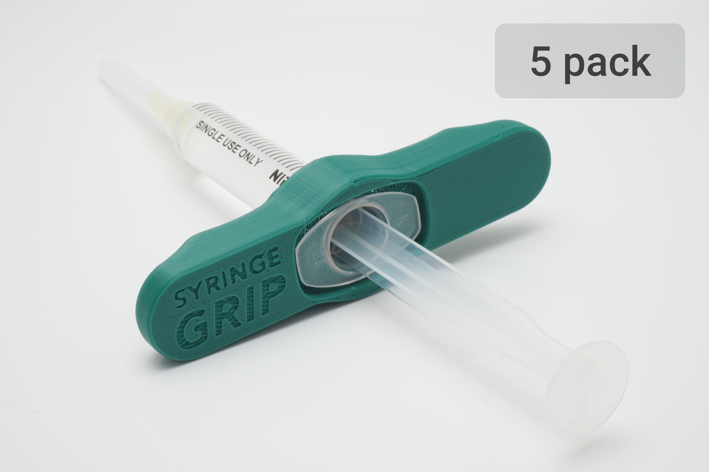 Multi pack | 5 SyringeGrips | Turquoise
